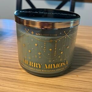 Bath & Body Works 3 Wick Candle. Merry Mimosa.